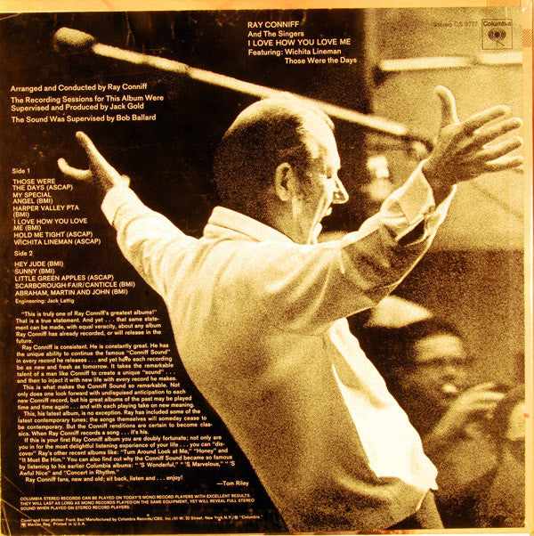 Ray Conniff And The Singers - I Love How You Love Me (LP) (G+) - Endless Media