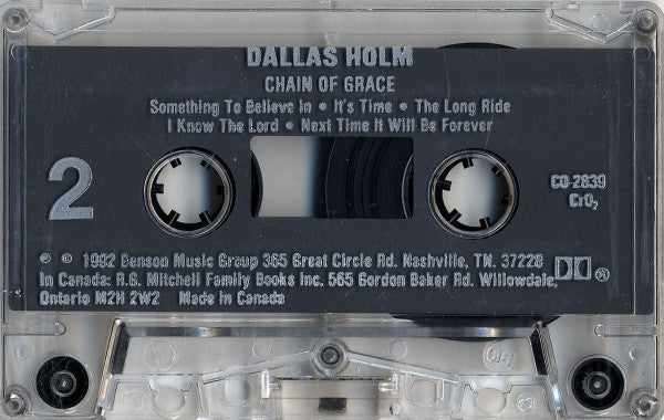 Dallas Holm - Chain Of Grace (Cassette) (VG+) - Endless Media