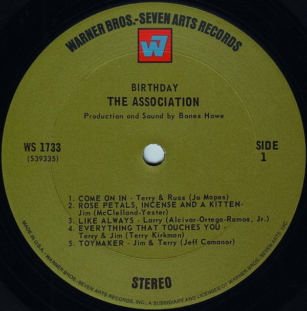 The Association - Birthday (LP) (G+) - Endless Media