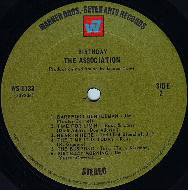 The Association - Birthday (LP) (G+) - Endless Media