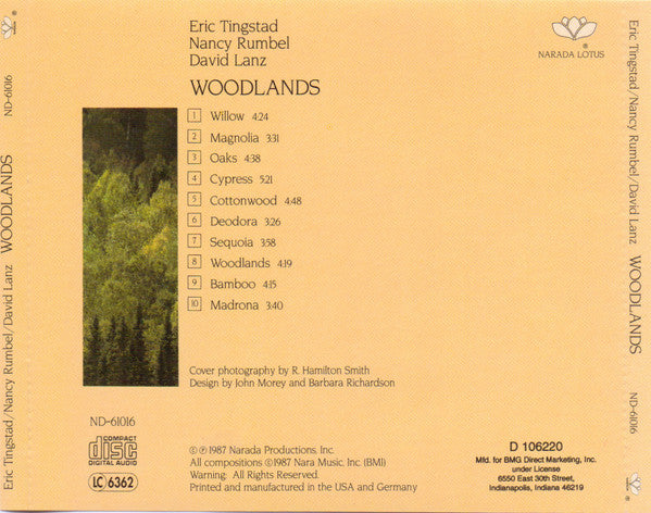 Tingstad & Rumbel, David Lanz - Woodlands (CD) (VG+) - Endless Media