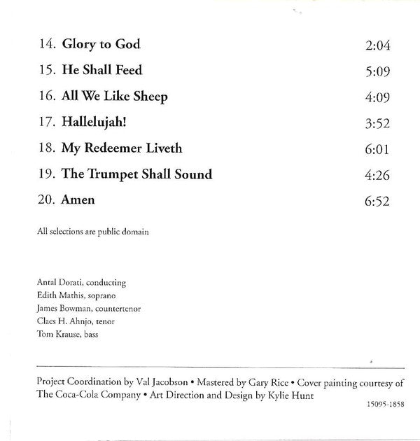 Edith MAthis, James Bowman , Antal Dorati - Joyful And Triumphant (CD) (M) - Endless Media