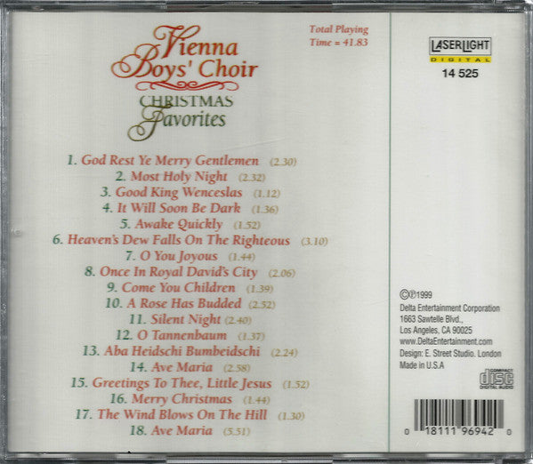Die Wiener Sängerknaben - Christmas Favorites (CD) (NM or M-) - Endless Media