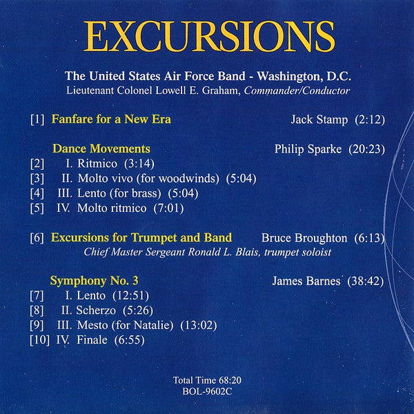 United States Air Force Band, Lowell E. Graham - Excursions (CD) (M) - Endless Media