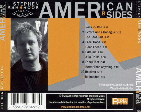Stephen Ashbrook - American B Sides (CD) (VG) - Endless Media