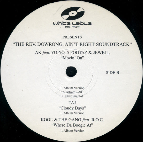 Various - The Rev. Dowrong Ain't Right (12") (NM or M-) - Endless Media