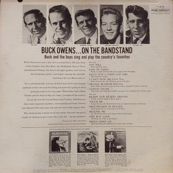 Buck Owens - On The Bandstand (LP) (G+) - Endless Media