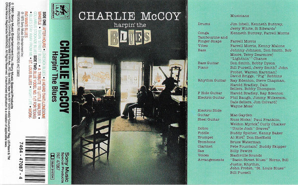 Charlie McCoy - Harpin' The Blues (Cassette) (VG+) - Endless Media