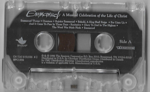 Various - Emmanuel A Musical Celebration Of The Life Of Christ (Cassette) (VG+) - Endless Media