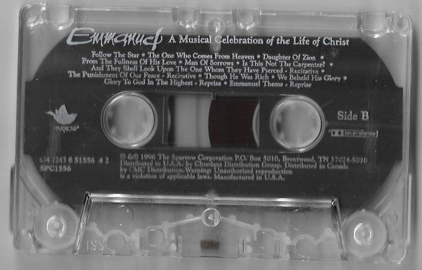 Various - Emmanuel A Musical Celebration Of The Life Of Christ (Cassette) (VG+) - Endless Media