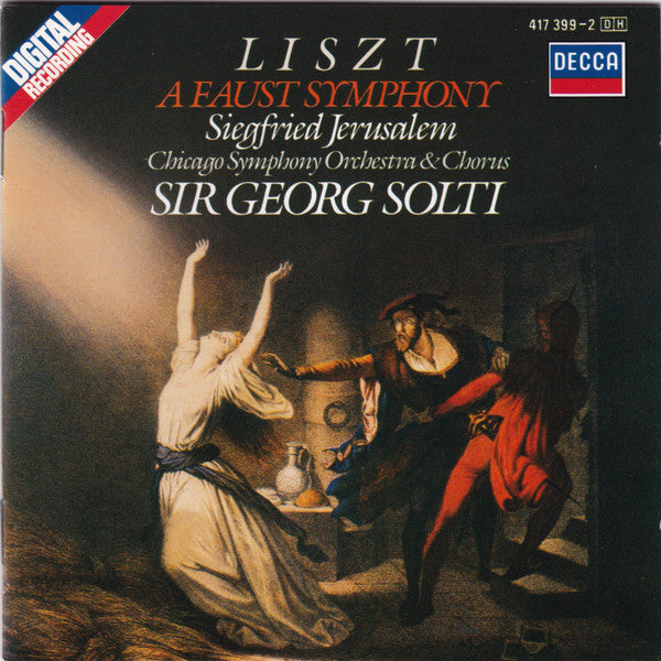 Franz Liszt / Siegfried Jerusalem, Chicago Symphony Orchestra & Chicago Symphony Chorus, Georg Solti - A Faust Symphony (CD) (VG) - Endless Media