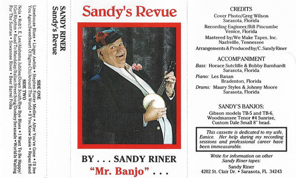Sandy Riner - Sandy's Revue "Mr. Banjo" (Cassette) (NM or M-) - Endless Media