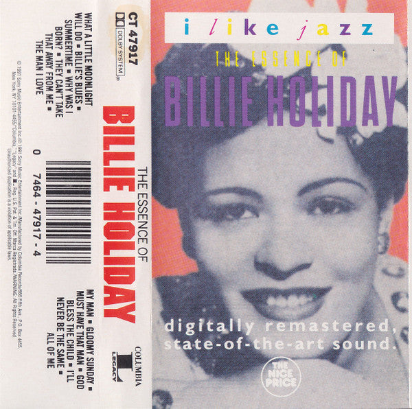 Billie Holiday - The Essence Of Billie Holiday (Cassette) (VG+) - Endless Media