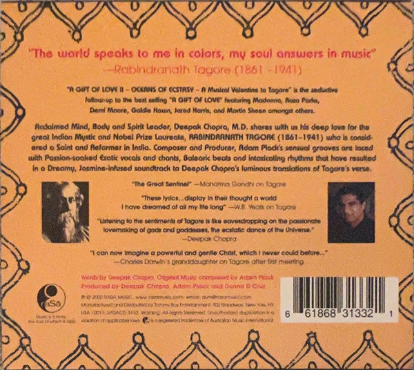 Deepak Chopra & Friends - A Gift Of Love II (Oceans Of Ecstasy) (CD) (VG+) - Endless Media