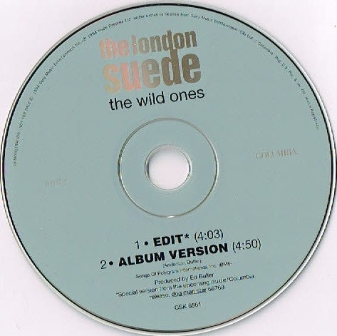 Suede - The Wild Ones (CD) (VG+) - Endless Media