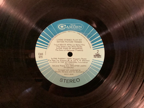 Living Strings - Play Hit Motion Picture Themes (LP) (VG) - Endless Media