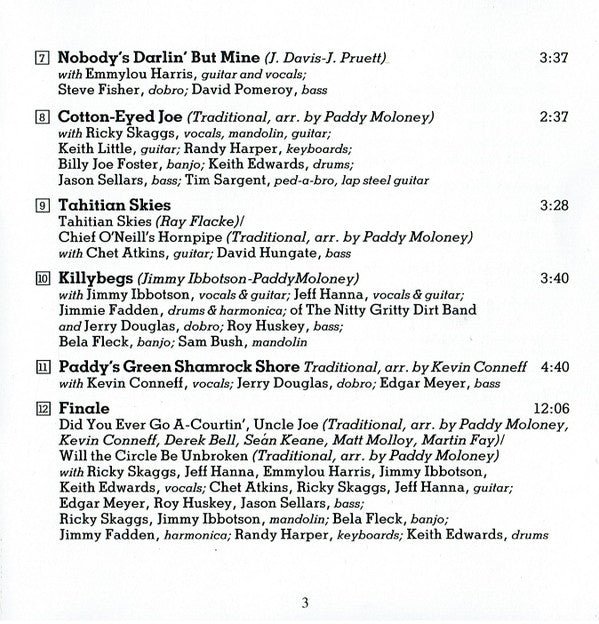 The Chieftains With Chet Atkins, Emmylou Harris, Colin James - Another Country (CD) (VG+) - Endless Media