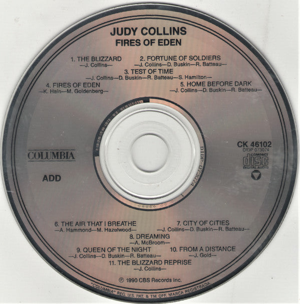 Judy Collins - Fires Of Eden (CD) (VG+) - Endless Media