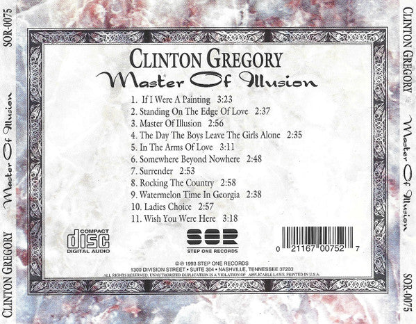 Clinton Gregory - Master Of Illusion (CD) (VG+) - Endless Media