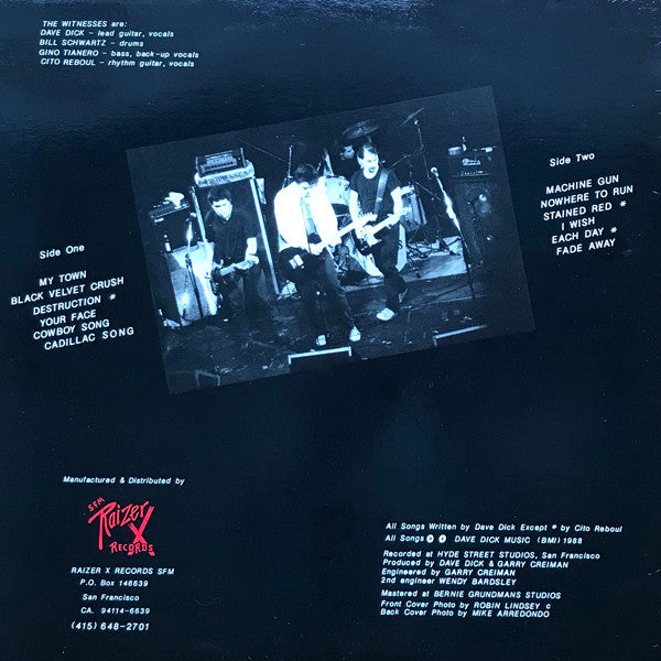 The Witnesses - Scene Of The Crime (LP) (VG) - Endless Media