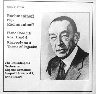 Sergei Vasilyevich Rachmaninoff, The Philadelphia Orchestra, Eugene Ormandy, Leopold Stokowski - Piano Concerti Nos. 1 & 4 / Rhapsody On A Theme Of Paganini (CD) (NM or M-) - Endless Media