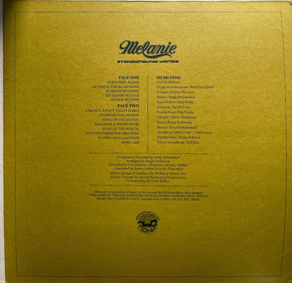 Melanie - Stoneground Words (LP) (VG) - Endless Media