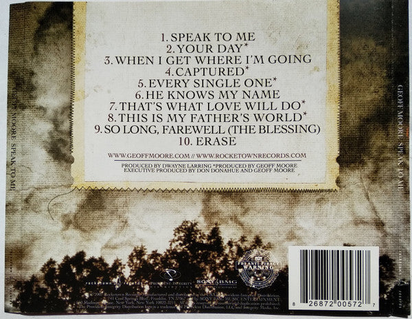 Geoff Moore - Speak To Me (CD) (VG+) - Endless Media