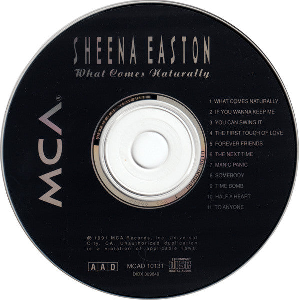 Sheena Easton - What Comes Naturally (CD) (VG+) - Endless Media