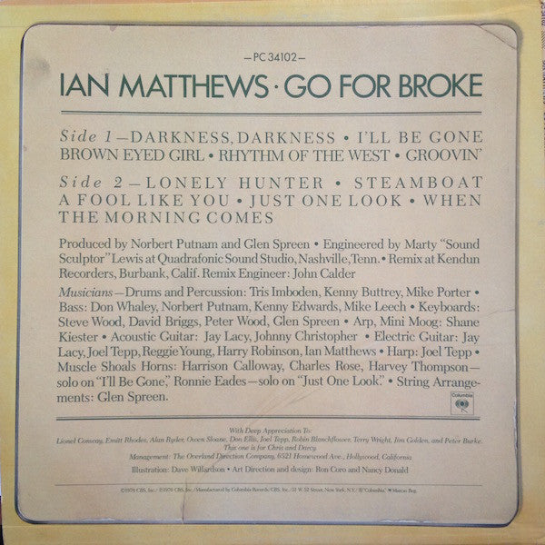 Iain Matthews - Go For Broke (LP) (VG+) - Endless Media