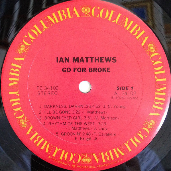 Iain Matthews - Go For Broke (LP) (VG+) - Endless Media