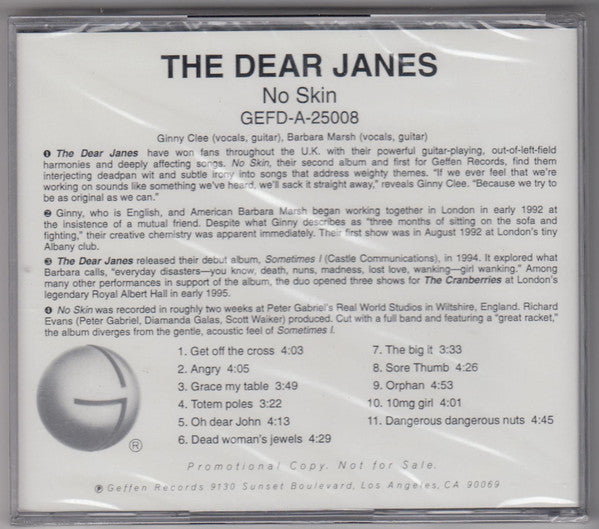 The Dear Janes - No Skin (CD) (NM or M-) - Endless Media
