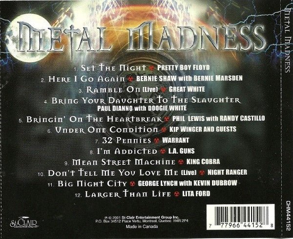 Various - Metal Madness (CD) (M) - Endless Media