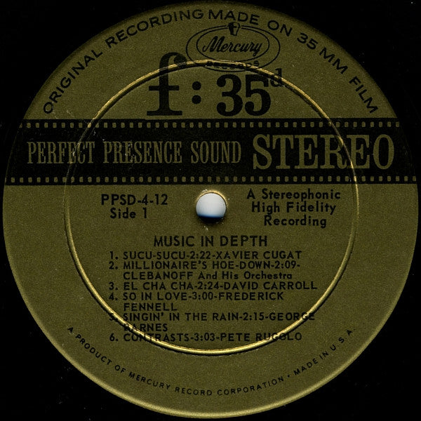 Various - Music In Depth F:35d (LP) (VG+) - Endless Media