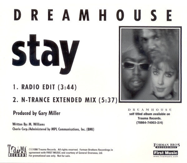 Dreamhouse - Stay (CD) (NM or M-) - Endless Media