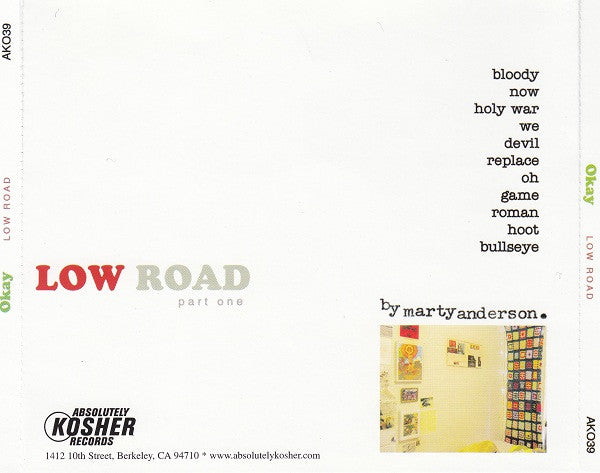 Okay - Low Road (CD) (VG+) - Endless Media