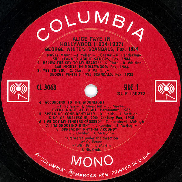 Alice Faye - In Hollywood (1934-1937) (LP) (G+) - Endless Media
