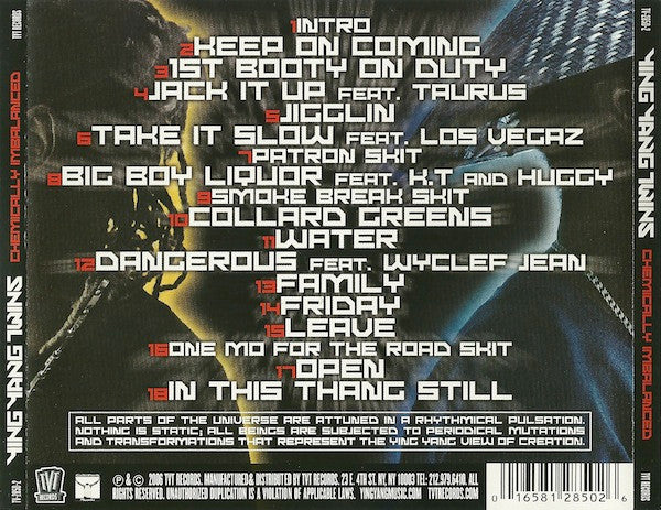 Ying Yang Twins - Chemically Imbalanced (CD) (NM or M-) - Endless Media