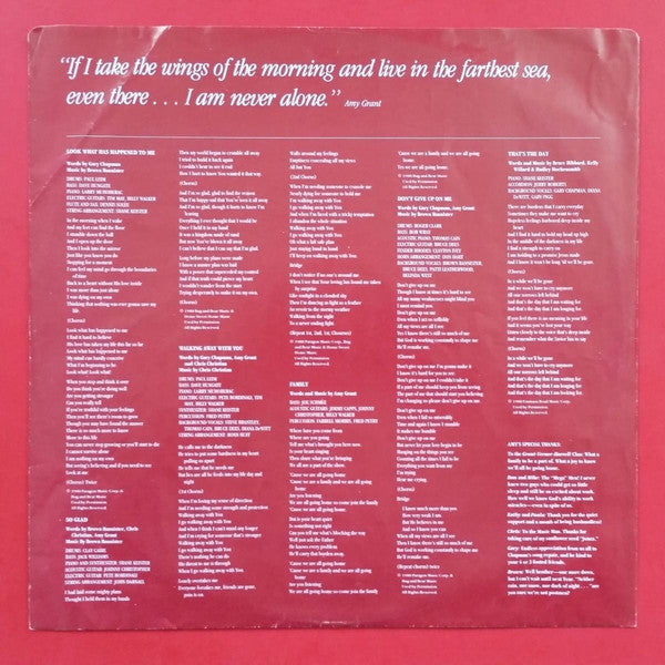 Amy Grant - Never Alone (LP) (G+) - Endless Media