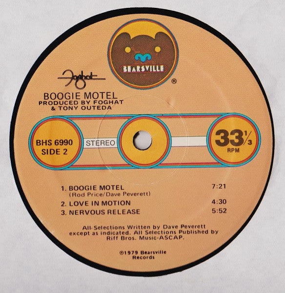 Foghat - Boogie Motel (LP) (VG+) - Endless Media