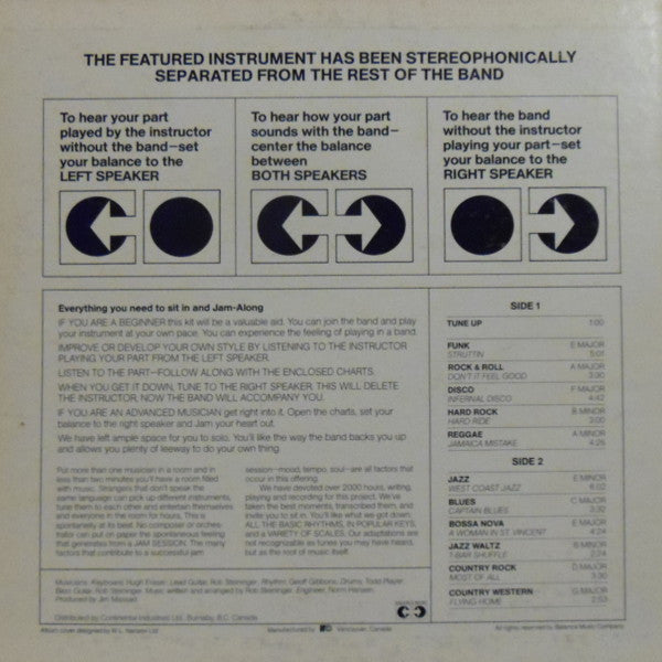 Various - Jam Along With The Band - Rhythm Guitar Part (LP) (VG+) - Endless Media