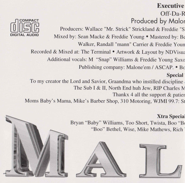 Malone - Hustler³ (CD) (M) - Endless Media