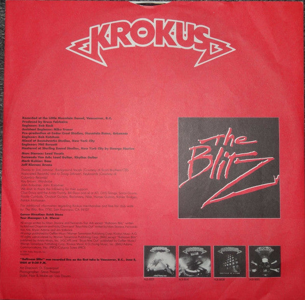 Krokus - The Blitz (LP) (VG+) - Endless Media