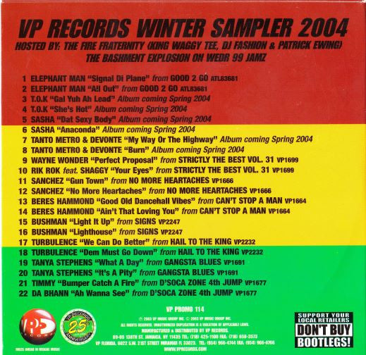 Various - VP Records Winter Sampler 2004 (CD) (VG) - Endless Media
