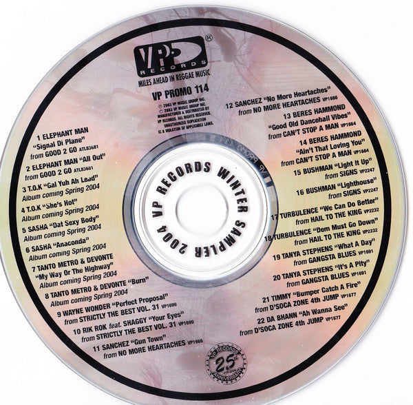 Various - VP Records Winter Sampler 2004 (CD) (VG) - Endless Media
