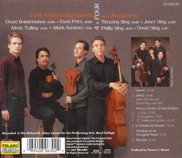 Turtle Island String Quartet With Ying Quartet - 4 + Four (CD) (VG+) - Endless Media