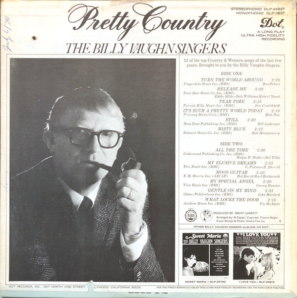 The Billy Vaughn Singers - Pretty Country (LP) (VG) - Endless Media
