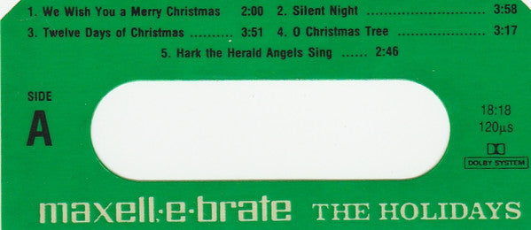 Unknown Artist - Maxell-E-Brate The Holidays (Cassette) (VG) - Endless Media