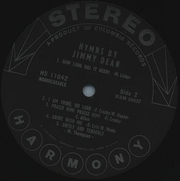 Jimmy Dean - Hymns By Jimmy Dean (LP) (VG+) - Endless Media