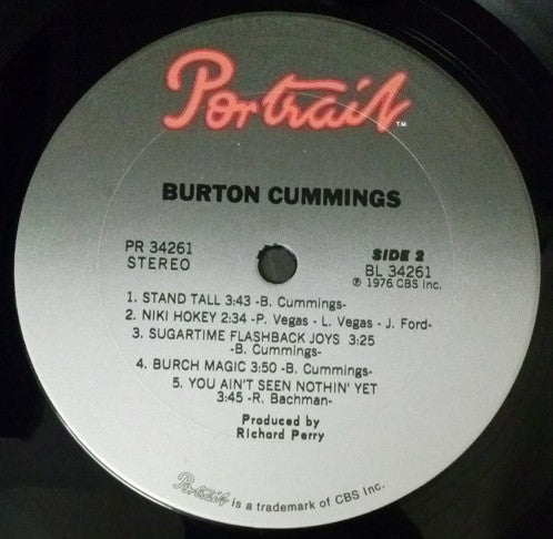 Burton Cummings - Burton Cummings (LP) (VG+) - Endless Media