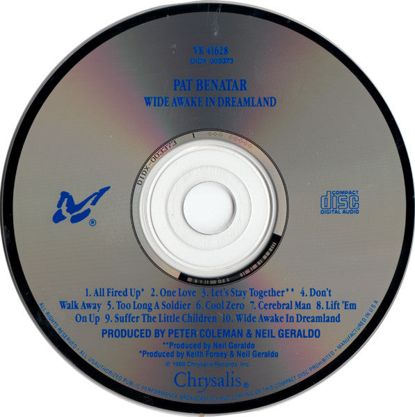 Pat Benatar - Wide Awake In Dreamland (CD) (VG+) - Endless Media